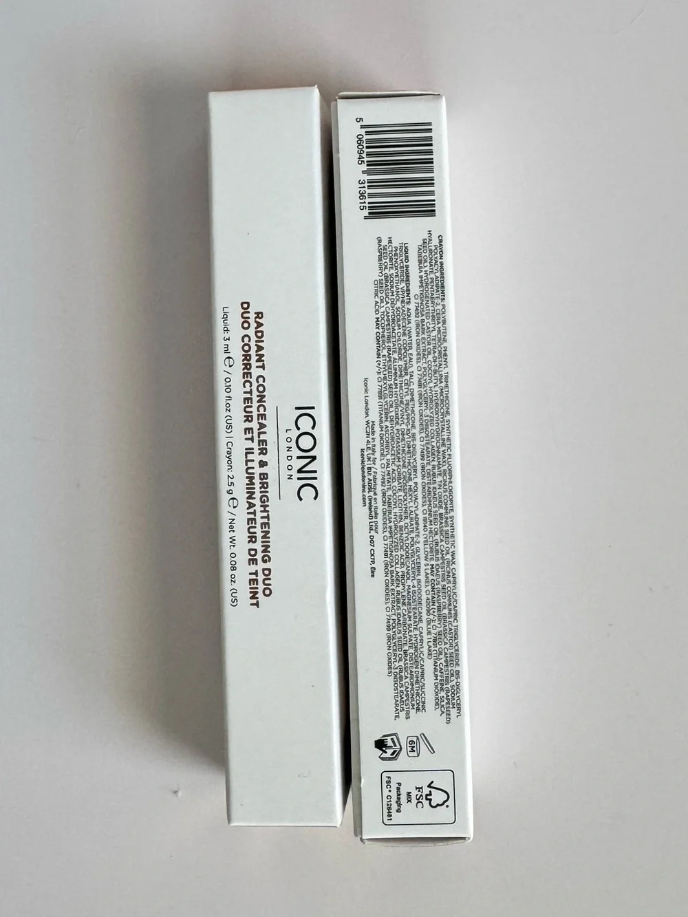 ICONIC London Radiant Concealer & Brightening Duo Neutral Tan – 2 Pack